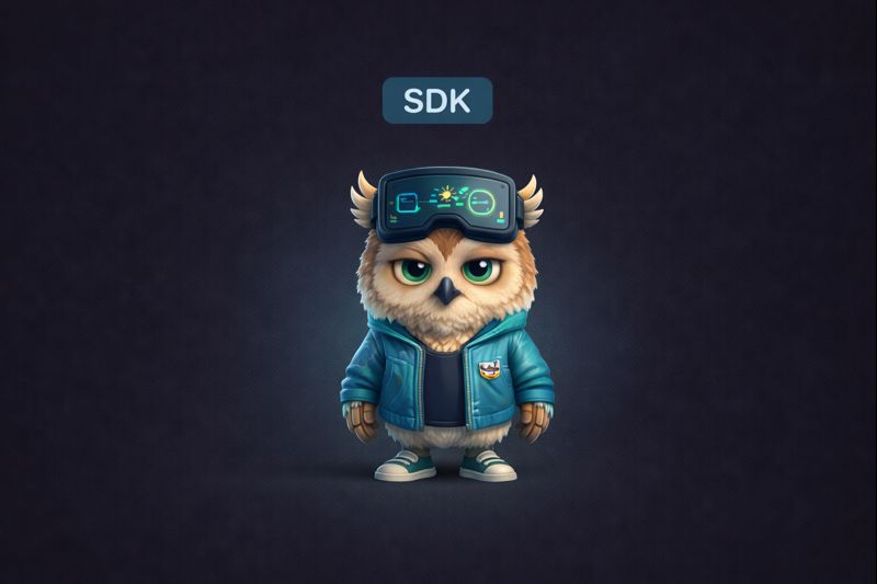 Gossip Analytics owl mascot representing the SDK team